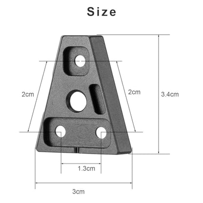 FOMITO V-Mount V-Lock Male Quick Relase Wedge Triangle Plate Black - color: VK-V