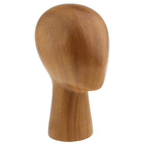 Abstract GFRP Wooden Mannequin Head Display Stand by M.M.A