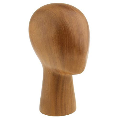 Abstract GFRP Wooden Mannequin Head Display Stand by M.M.A