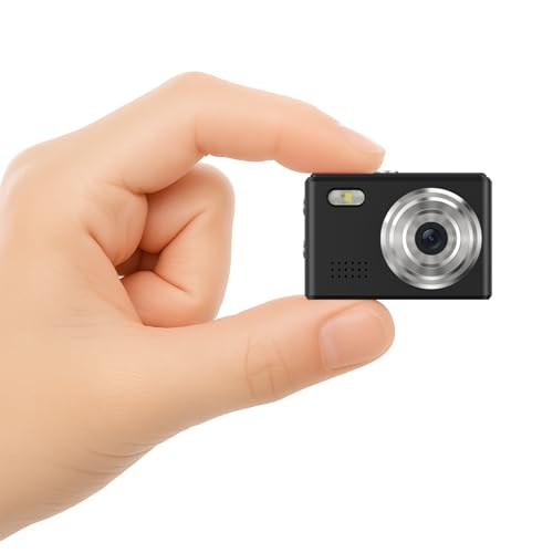 Mini Camera 1080P HD Video Recorder – Keychain Digital Camcorder with 64GB Card, 0.96" HD Display, Long Battery Life, Ultra-Portable Tiny Camera for Travel/Vlog/Night Shots, Ideal Gift, Black - color: DC23-Black