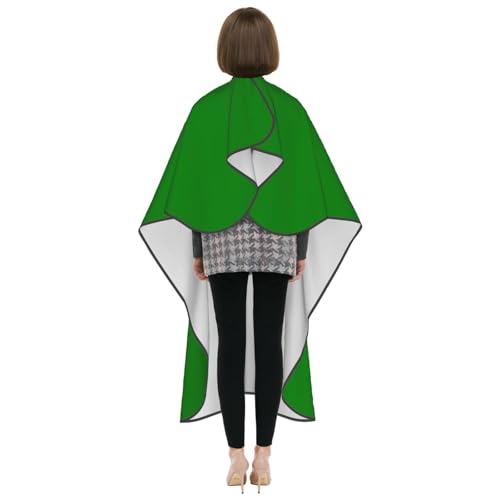 Custom Barber Cape Unisex Salon Hair Cutting Capes Add Your Image Logo Haircut Kit Personalized Stylist Tool - color: Green