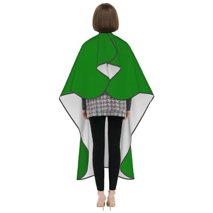 Custom Barber Cape Unisex Salon Hair Cutting Capes Add Your Image Logo Haircut Kit Personalized Stylist Tool - color: Green
