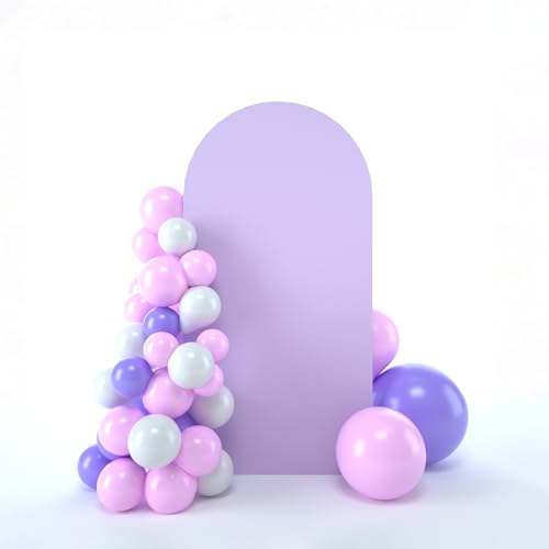 bricia Wedding Arch Backdrop Stand Cover, 6FT Double Sided Stretchy Arch Cover Fitted Wedding Birthday Party Banquet Decoration (Lavender 72''Lx31.2''W) - color: Lavender, size: 6FT