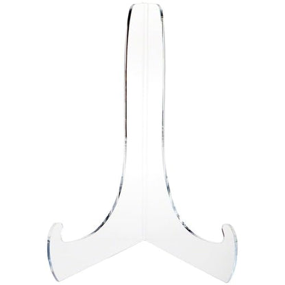 Plymor Clear Acrylic 60-Degree Angle Easel With Shallow Support Ledges, 15" H x 10.75" W x 9" D (2 Pack) - size: 15" x 10.75" x 9"