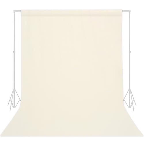 TRLYC Ivory Photography Backdrop - 5 x 7 FT Ivory Backdrops for Photoshoot Background Screen for Photo Backdrop Video Photography Studio Photo Backgrounds Background Screen Parties - color: Ivory, size: 5x7FT