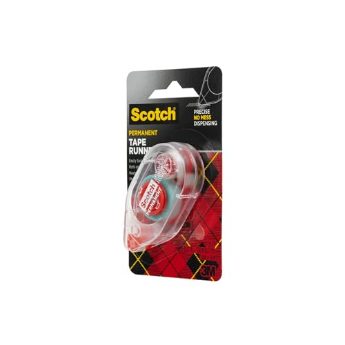 Scotch Double Sided Tape Runner, 0.27 in x 26 ft., Perfect for Holiday Crafts, Gifts, and DIY, (Pack of 2) - size: 2-Pack