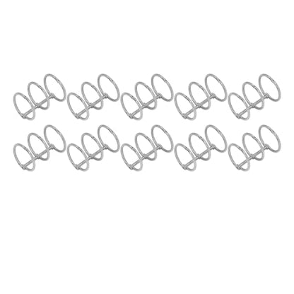 3 Ring Metal Loose Leaf Binders Stainless Steel Book Rings Photo Album Binding Spines for Notebook Travel Diary 10Pcs (25mm) - size: 25mm