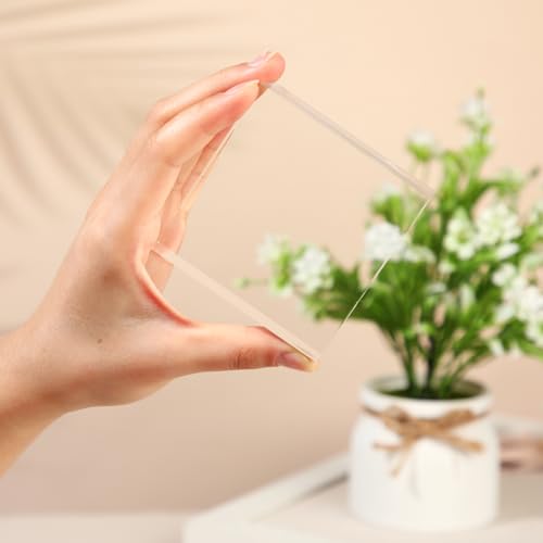 Remerry 16 Pcs Clear Acrylic Blocks Square Display Block Clear Polished Cube Acrylic Jewelry Display Stand Ring Showcase Holder Base(2 x 2 x 1 Inch, 3 x 3 x 1 Inch) - size: 2 x 2 x 1 Inch, 3 x 3 x 1 Inch