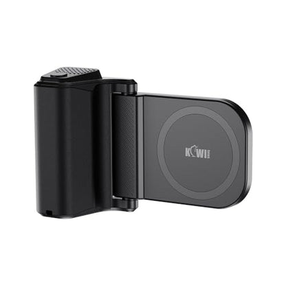 KIWIFOTOS for iPhone Magsafe Camera Grip Magnetic Phone Handle with Bluetooth Remote for iPhone 17 16 15 14 Pro Max Samsung S26 S25 Smartphone Vlog Video Shooting(Tripod NOT Included) - color: Magsafe Phone Grip-Black