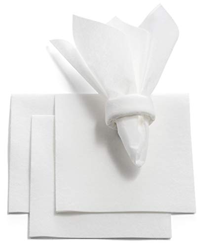 BloominGoods Disposable Linen-Feel Dessert and Beverage Napkins - Made In USA, Soft and absorbant cocktail Paper Napkins For Bar, Restaurant, Café, wedding Or Parties (200-Pack)