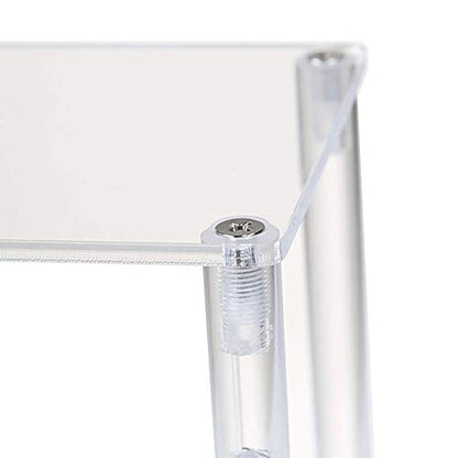 BYCY 2 Pack 2-Tier Clear Acrylic Display Stand Display Shelf for Dessert Jewels Figurines, Clear Cupcake Stand - 2 Pack ( 12" * 6.9" * 4.25" ) - color: Clear, size: 2 Tier - 2 Pack
