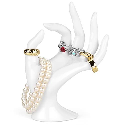 Jewelry Display Holder Bracelet - color: White