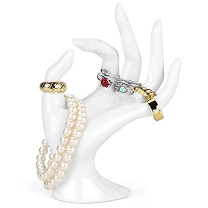 Jewelry Display Holder Bracelet - color: White