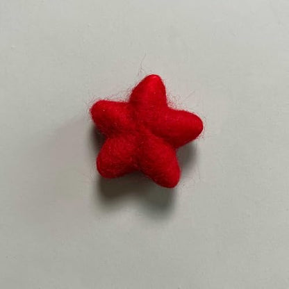 D&J DON&JUDY 7pcs Pack Newborn Handmade Wool Felt Heart Shape Photography Studio Prop (Rainbow Star)