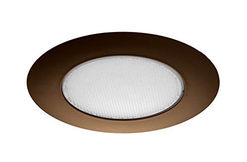 NICOR Lighting 6 inch Oil-Rubbed Bronze Recessed Shower Trim with Albalite Lens (17505OB) - color: Oil-Rubbed Bronze, size: 6 Inch (Albalite Lens)