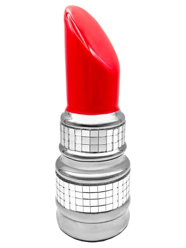 Disco Lipstick Statue Decorations,Handmade Ceramic lips Aesthetic Statues,Cute Room Decoration,Maximalist Table Decor Accents,Home lipstick Decor,Disco Ball Décor Gift for Fashion Girl Mother's Day