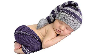 Matissa Newborn Baby Girl/Boy Crochet Knit Costume Photography Prop Hats Outfits - color: Cutie Angel