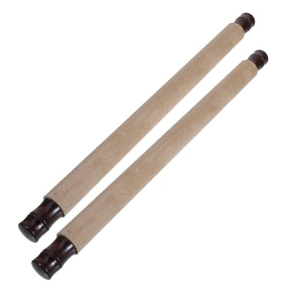 NUOBESTY 2pcs Scroll Mounting Rods with Shaft Calligraphy and Painting Tools for Easy Artwork Display for Photography and Advertising Projects Versatile Craft Supplies