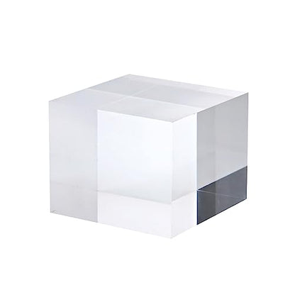 PATIKIL 2"x2"x1.5" Jewelry Display Riser, Polished Acrylic Cube Display Stand Block Collection Showcase Ring Holder Square, Clear - size: 2" x 2" x 1.5"