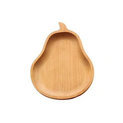 ABOOFAN Beach Wooden Plate Dessert Plate for Kitchen Snack Tray for Restaurant Japanese Style Natural Wood Material Odorless for Photography