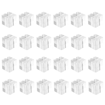 24 Pcs Acrylic Blocks for Display, 1 x 1 x 1 in Clear Square Cube Stands, Transparent Polished Floating Pedestal Holders, for Jewelry, Collectibles, Photography Presentations