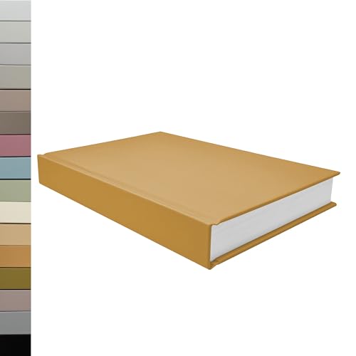 CovoBook™ Blank Hardcover | Premium Sketchbook Journal Guest Book | Photo Prop Home Decor (Camel, Size 9) - color: Camel, size: Size 9