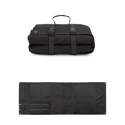 Tactical Shooting Mat Prone Padded 79" Extra Long, Extra Large Hunting Shooting Mats for Outdoor Training Shooters Range Rifle, Roll Up Portable Waterproof Non-Slip Durable Shooting Rest - color: Black