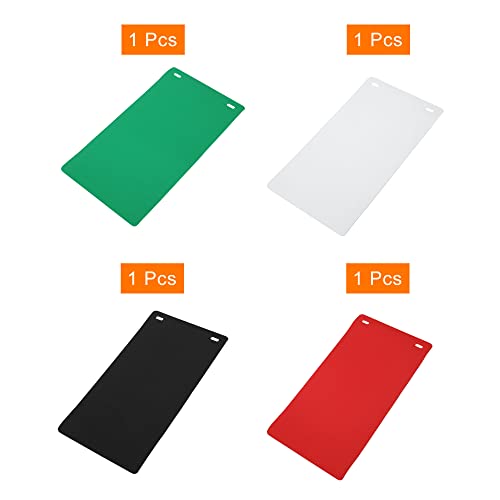 PATIKIL 26x12 EVA Backdrop, 4 Pack White/Black/Red/Green Soft Photo Background for Light Box Small Products Photography Studio