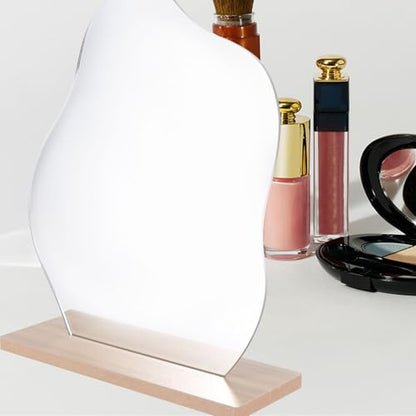 Irregular Desktop Makeup Mirror Vertical Lady Vanity Mirror for Home Decoration and Photography Props