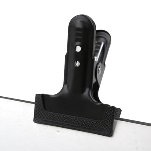 4 Pieces Photography Backdrop Clips Metal Background Cloth Clamps Black Strong Grip for Studio Photo and Video Shoot