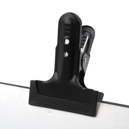 4pcs Photography Backdrop Clamps Metal Background Cloth Clips Heavy Duty Black Support Clamp Tool for Photo and Video Backdrop Fixing