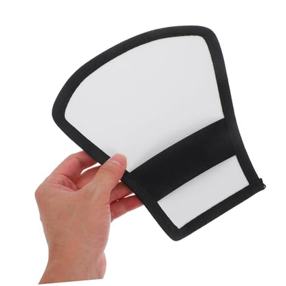 TEHAUX Universal Two Sides Flash Diffuser Softbox Reflector 7.87X7.28 Inch with Elastic Band Compatible with Speedlight 430Ex Ii 580Ex 600Ex Yn568Ex Yn565Ex Yn560 Ii Photography Light Modifier