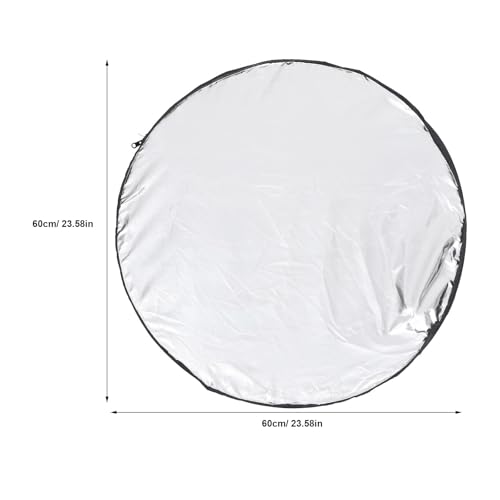 Cabilock 5-in-1 Folding Light Reflector 60cm Portable Photography Reflective Board with Carrying Bag for Studio and Outdoor Photo Lighting Accessories