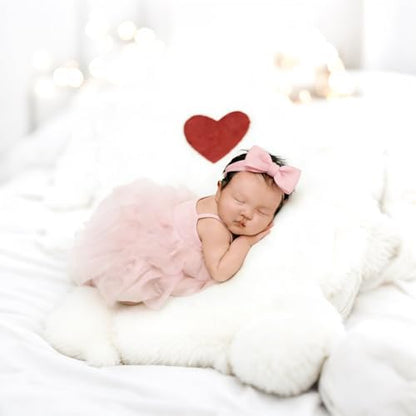 Newborn Photography Outfits Girl Baby Photo Tutu Dress Newborn Photoshoot Romper Baby Picture Lace Outfit - color: Pink