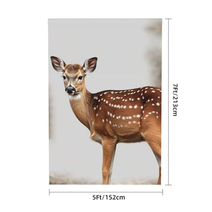Spotted Deer Backdrop Background for Photography 5x7ft Photobooth Professional Photo Backdrop Curtains Video Photography Studio Photo Backgrounds Banner Booth Background Screen Parties - color: Spotted Deer