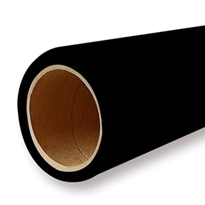 Seamless Paper Background for Photography Photo Studio Backdrop Roll(53" x16' Jet)