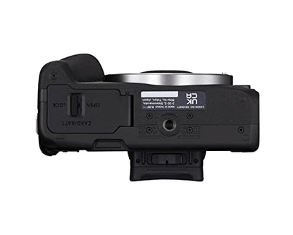 Canon EOS R50 Mirrorless Vlogging Camera (Body Only/Black), RF Mount, 24.2 MP, 4K Video, DIGIC X Image Processor, Subject Detection & Tracking, Compact, Smartphone Connection, Content Creator - color: Black, style: EOS R50 Body Only