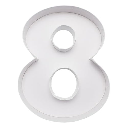 Charcuterie Cardboard Number Fillable Shaped Treat Decorative Box Anniversary Birthday Table Centerpiece (8 Style, 9inch) - size: 9inch, style: 8 Style