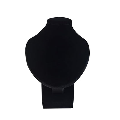 Portrait Jewelry Stand Pendant Jewelry Display Stand Wooden Portrait Neck Model Necklace Holder Stand for Selling - color: Black