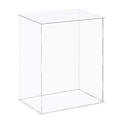 MECCANIXITY Acrylic Display Case Plastic Box Cube Storage Box Clear Assemble Showcase 12.2x8.3x16.1 Inch for Collectibles - size: 12.2x8.3x16.1 Inch