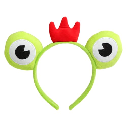 Crowns Hairbands For Photo Studio Halloween Eye-catching Props For Easter Adorkable Party Daily Wear - color: A Light Green Frog R Br