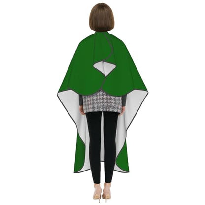 Custom Barber Cape Unisex Salon Hair Cutting Capes Add Your Image Logo Haircut Kit Personalized Stylist Tool - color: Dark Green