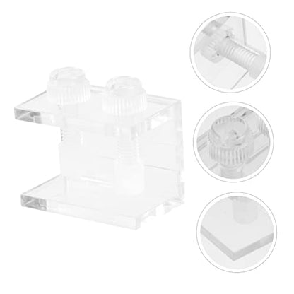 2pcs Transparent Acrylic Clips for Fish Tank Backdrop Durable and Easy to Install Aquarium Background Fixing for Aquariums and Tortoise Tanks