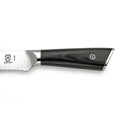 Mercer Culinary M13789 Premium Grade Super Steel, 8-Inch Serrated Bread Knife, G10 Handle - style: Serrated Bread Knife G10 Handle 8 Inch