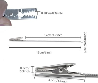 20 Pcs Metal Wire Alligator Clips, Long-Tailed Alligator Clamp Photo Clip Holder, Clip Photo Holders