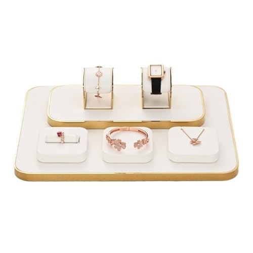 Jewelry Towers 7 Pieces Jewelry Display Stand Light Luxury Ring Bracelet Watch Necklace Counter Jewelry Display Props Display Stand Jewellery Stand Display