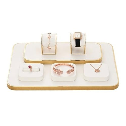 Jewelry Towers 7 Pieces Jewelry Display Stand Light Luxury Ring Bracelet Watch Necklace Counter Jewelry Display Props Display Stand Jewellery Stand Display