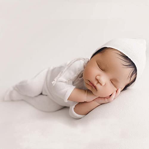 Zeroest Newborn Photography Outfits - Boy & Girl Photoshoot Props (White 3#) - color: White 3#
