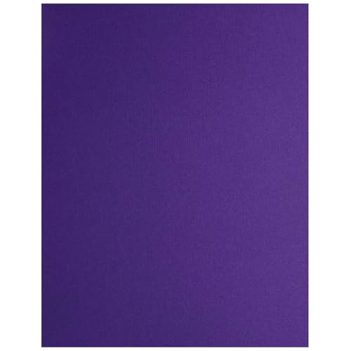 PA Paper Accents Textured Cardstock 8.5" x 11" Violet Dusk, 73lb colored cardstock paper for card making, scrapbooking, printing, quilling and crafts, 25 piece pack - color: Violet Dusk