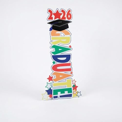 Star Graduate Prop Kit, Perfect Photo Op Kindergarten, Preschool, and Pre-K Graduation, 5 feet 5 inches High, Easy Assembly, Durable Design, Celebrate Your Little Graduates in Style - color: Star Graduate